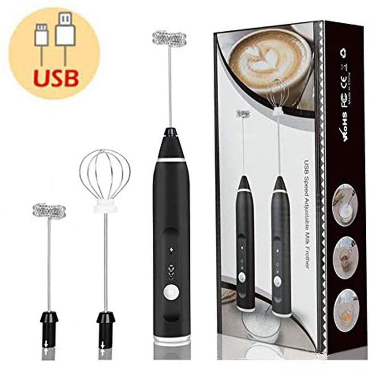 2-in-1 Rechargeable Coffee Beater & Electric Milk Frother – Smooth Mixer & Easy to Use