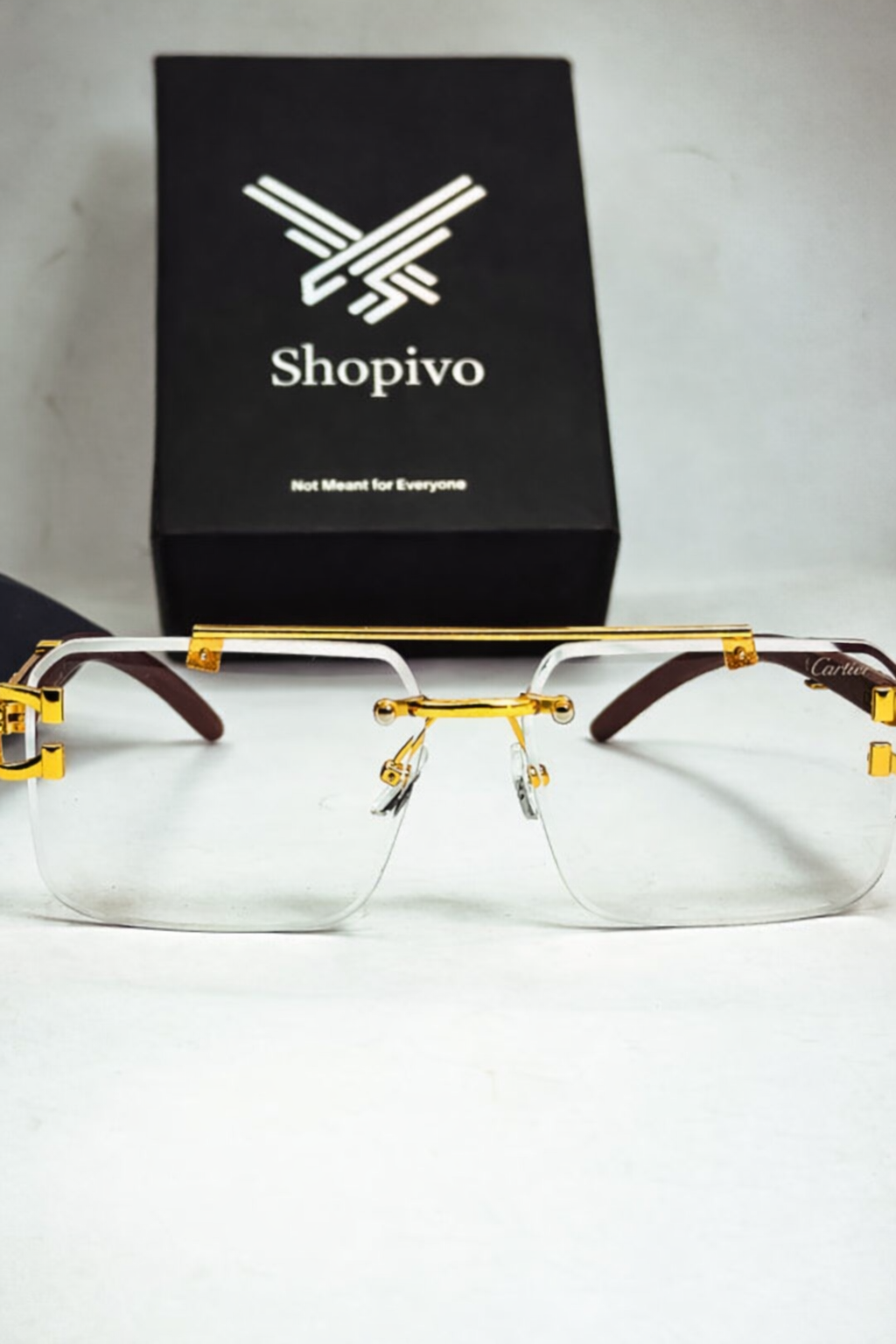 White solar cheetah glasses 🕶️