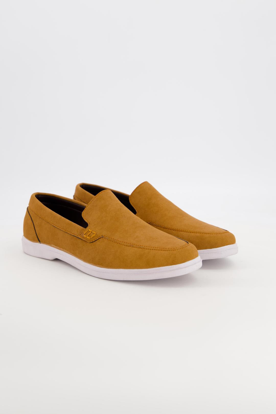 Mustard Leather Loafers Men Formal Casual Wear